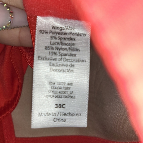 Pretty Coral Bra - Plus Size - Picture 6 of 6